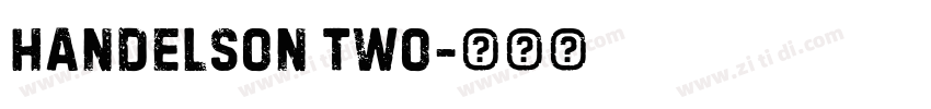 Handelson Two字体转换